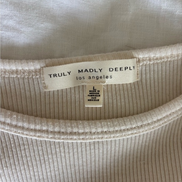 Truly Madly Deeply Pink and Black Striped Stretchy Causal Long Sleeve Tee - Picture 5 of 6